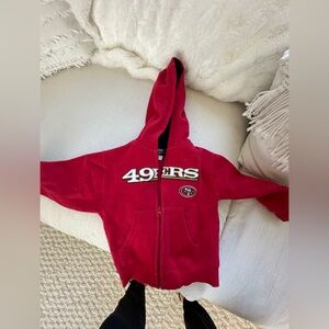 Kids 4T 49ers sweatshirt zip